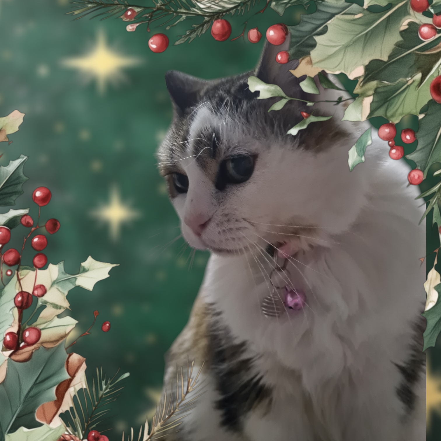 Petite Spirale avec pierre pour animaux avec quartz rose