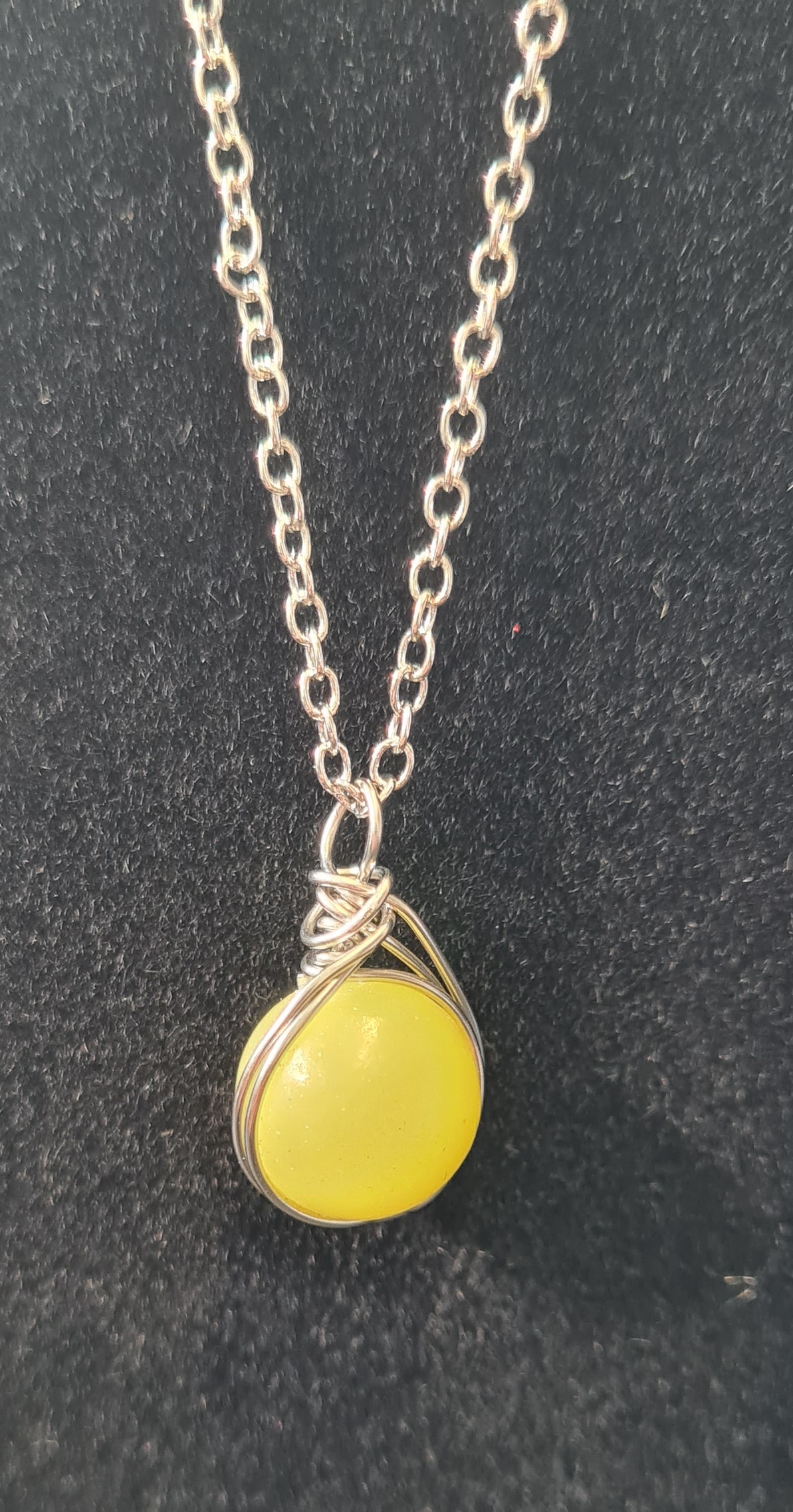 Pendentif Jade jaune