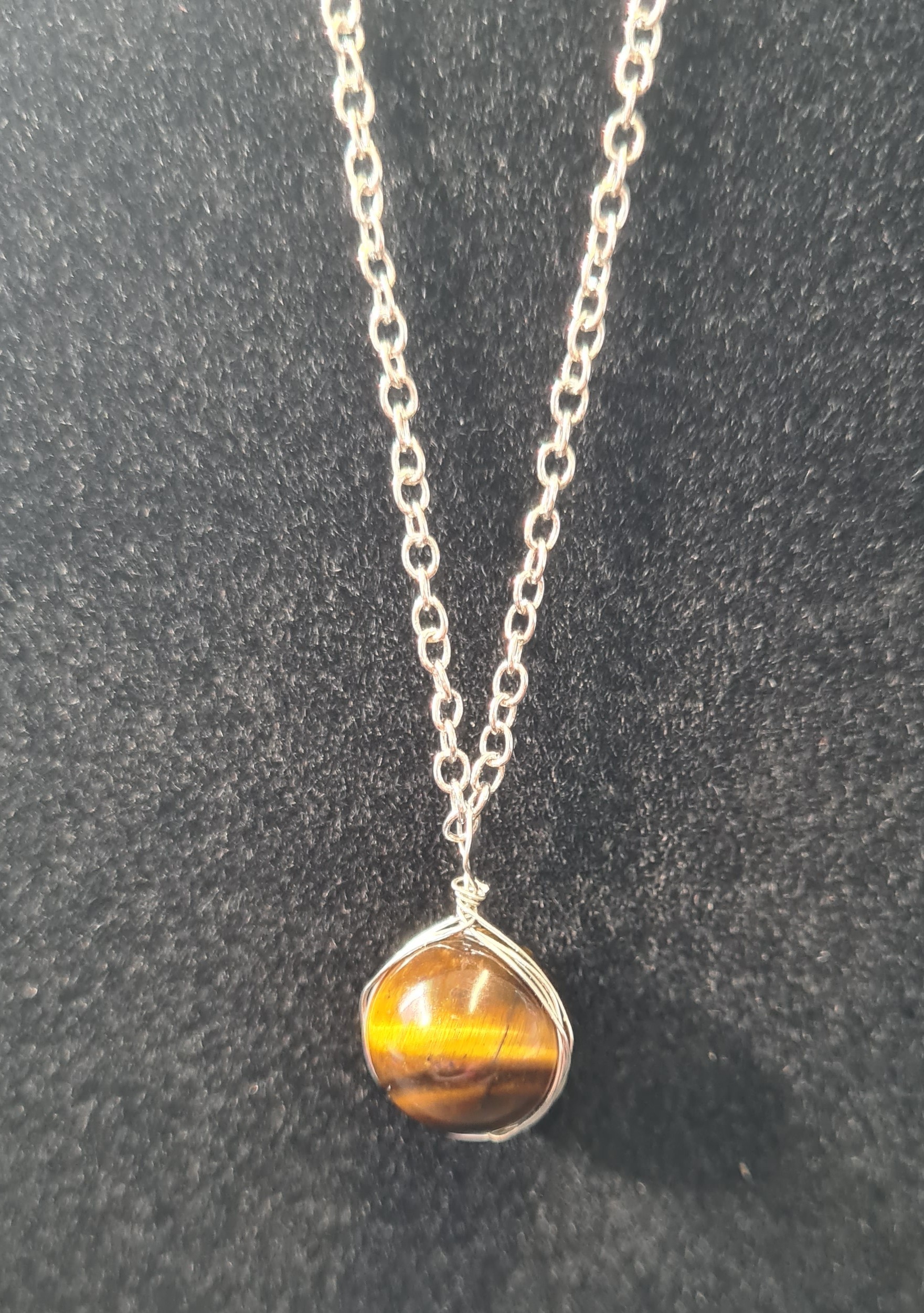 Pendentif Oeil de Tigre