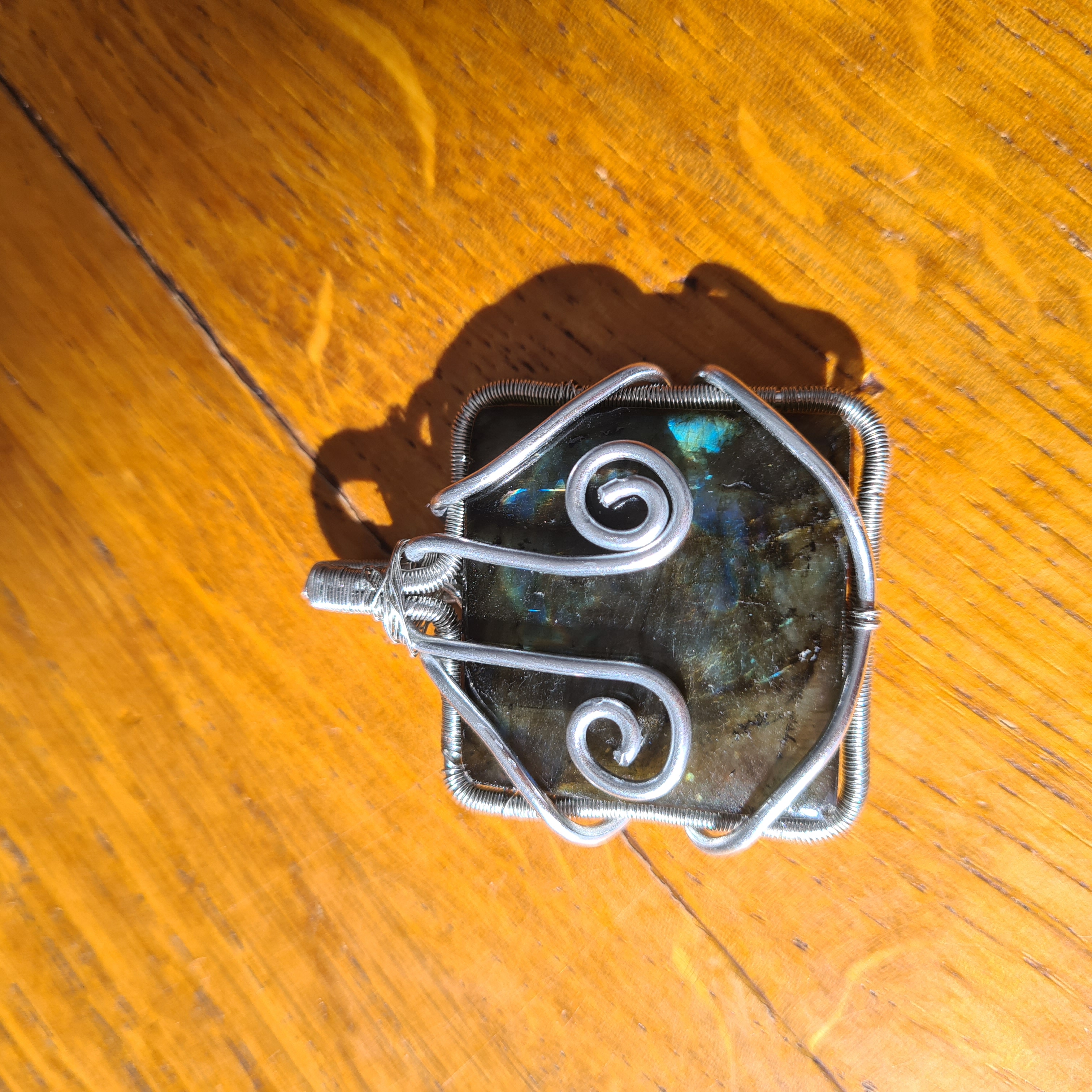 Pendentif Carré Labradorite