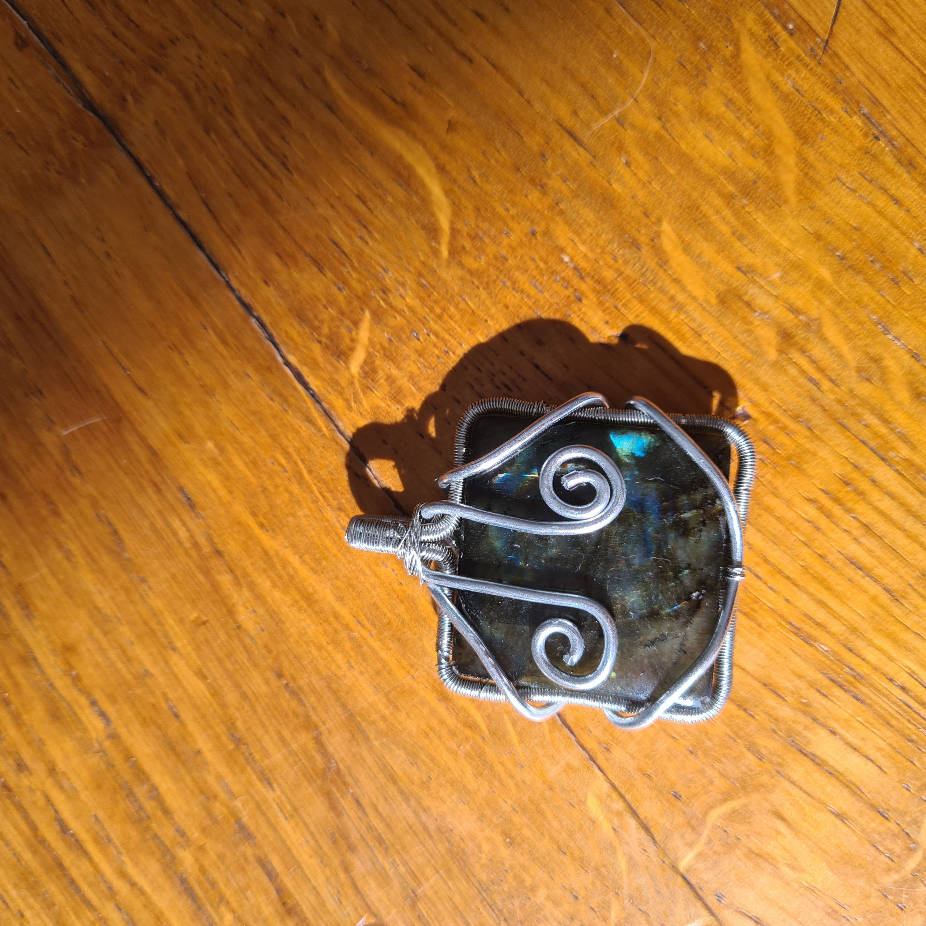 Pendentif Carré Labradorite